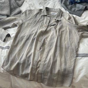 MENS Calvin Klein long sleeve button down (size large)